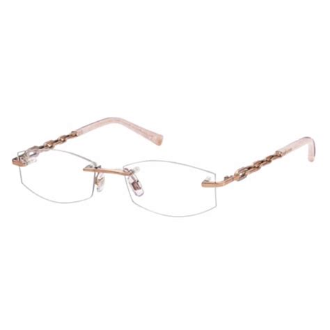 rimless eyeglasses with swarovski crystals.